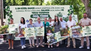Kenti güzelleştiren bahçe ve balkonlara ödül