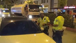 Manavgat'ta trafik denetleme yol uygulaması