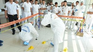 Subay adaylarına olay yeri inceleme eğitimi