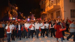 Korkuteli'de 15 Temmuz yürüyüşü