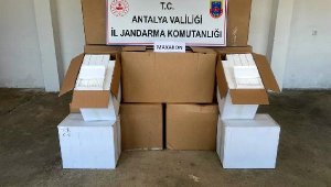 Yol kontrolünde kaçak makaron ele geçirildi