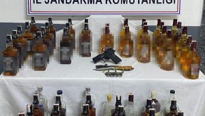 Jandarmadan kaçak içki operasyonu