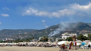 Alanya'da orman yangını; 3 saatte söndürüldü