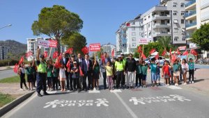 Gazipaşa'da yayalara öncelik etkinliği