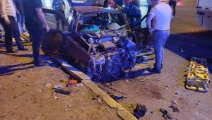 Kavşakta trafik kazası: 2 yaralı