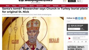 'Noel Baba'nın mezarı dünya gündeminde