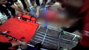 Ağaç keserken yaralandı, helikopterle kurtarıldı