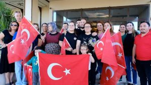 Avrupa şampiyonu Aleyna'ya coşkulu karşılama