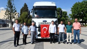 Demre Belediyesi araç parkına yeni TIR