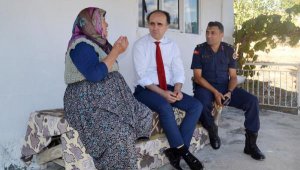 Kaymakam Üçüncü, şehit ailesini ziyaret etti