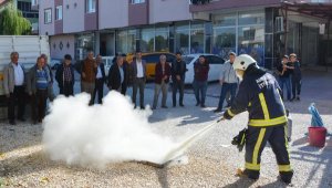Mahallede yangın tatbikatı