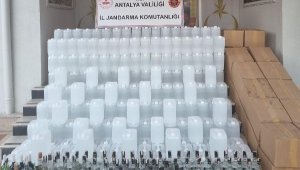 Sahte alkol üretilen eve jandarma baskını