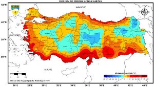 Ekimde, Antalya'da 41,2 derece ile sıcaklık rekoru