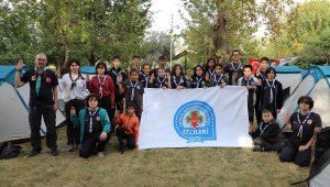 İzciler, Zeytin Park'ta kamp yaptı