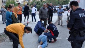 Kazada motosiklet sürücüsü yaralandı