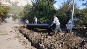Kemer'de alt yapı çalışmaları