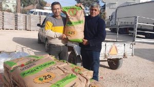 Korkutelili çiftçiye yüzde 75 hibeli 116 ton tohum dağıtıldı