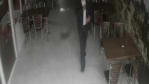 Restorandan hırsızlık kamerada