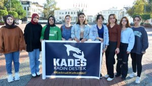 Üniversiteli gençlerden makyajlı şiddet etkinliği
