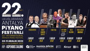 22. Uluslararası Antalya Piyano Festivali başlıyor