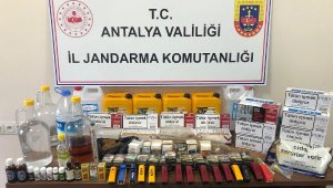 Kemer'de sahte alkol ve kaçak sigara baskınları