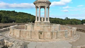 Kibyra Antik Kenti'ndeki Yuvarlak Planlı Çeşme'nin restorasyonu tamamlandı