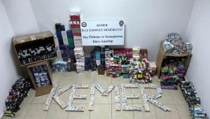 Markette 1 milyonluk kaçak ürün ele geçirildi