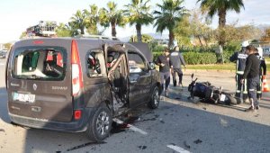 Motosiklet sürücüsünün öldüğü kazanın görüntüleri ortaya çıktı