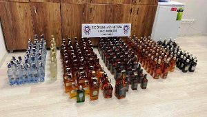 Polisten sahte ve kaçak alkol operasyonu; 3 gözaltı