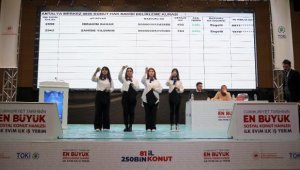 Antalya'da TOKİ konutları için kura çekimi