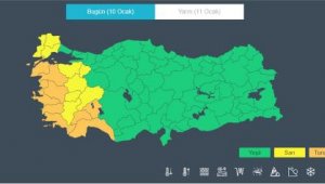 Meteoroloji'den 3 il için 'turuncu' kodlu uyarı