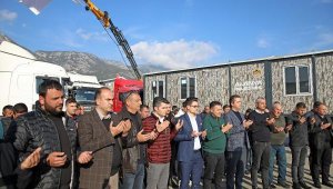 Alanya'dan deprem bölgesine konteyner