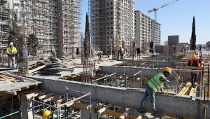 Güneş Mahallesi'nde 4 bloğun kaba inşaatı tamamlandı