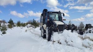 Kemer'in yüksek kesimlerinde kar etkili oldu