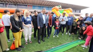 Depremzede çocuklar için Spor Şenliği