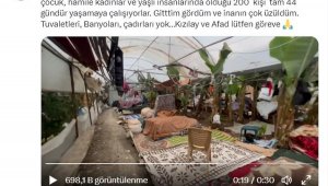 Mahsun Kırmızıgül paylaşıp yardım istedi; Samandağ'da 200 kişi muz serasında yaşıyor