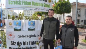 Manavgat'ta 5 bin fidan dağıtıldı