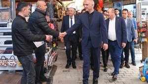 Çavuşoğlu ve Ersoy'dan esnaf ziyareti