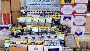 Jandarmadan kaçak sigara baskını
