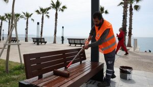 Konyaaltı Sahil Projesi'nde yaz sezonu hazırlığı