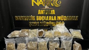 Antalya'da 8,5 kilo esrar ele geçirildi