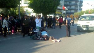 Kamyonetin çarptığı kadın ağır yaralandı