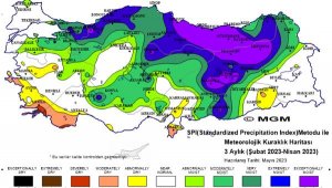 Nisanda yağışlar yüzde 254 arttı, kuraklık haritası yeşile döndü