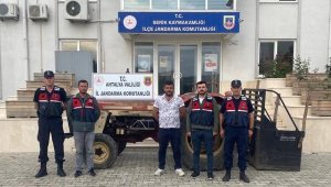 Serik'te çalınan traktör bulundu
