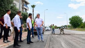 Başkan Esen çalışmaları yerinde inceledi