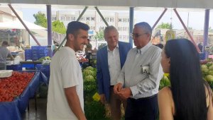Başkan Topaloğlu, Kuzdere pazarında