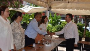 Kaymakam Şahin, asker ve polisle bayramlaştı