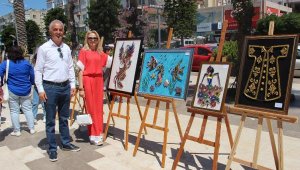 Kumluca'da resim ve el işi ürünleri sergisi