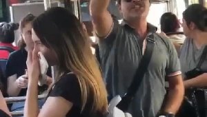 Antalya'da halk otobüsünde klima tartışması