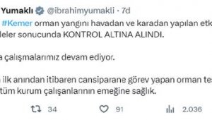 Kemer'deki orman yangını 5'inci günde kontrol altına alındı